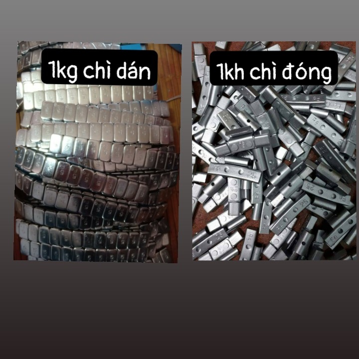 Combo 1kg chì dán và 1kg chì đóng lazang cân mâm các loại Nhật Bản - chì dán - chì đóng - chì uzzang - nhật bản