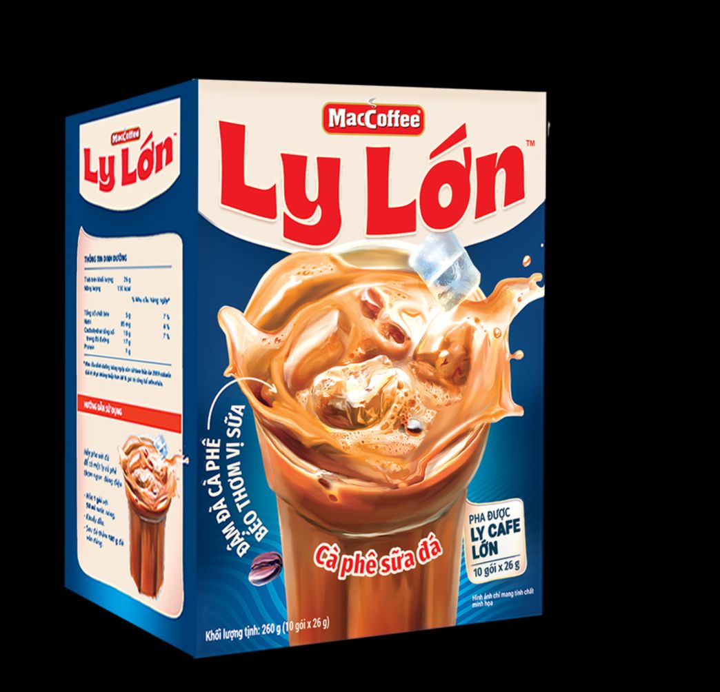 Cà phê Ly Lớn - Maccoffee (hộp 10 gói x 26g)