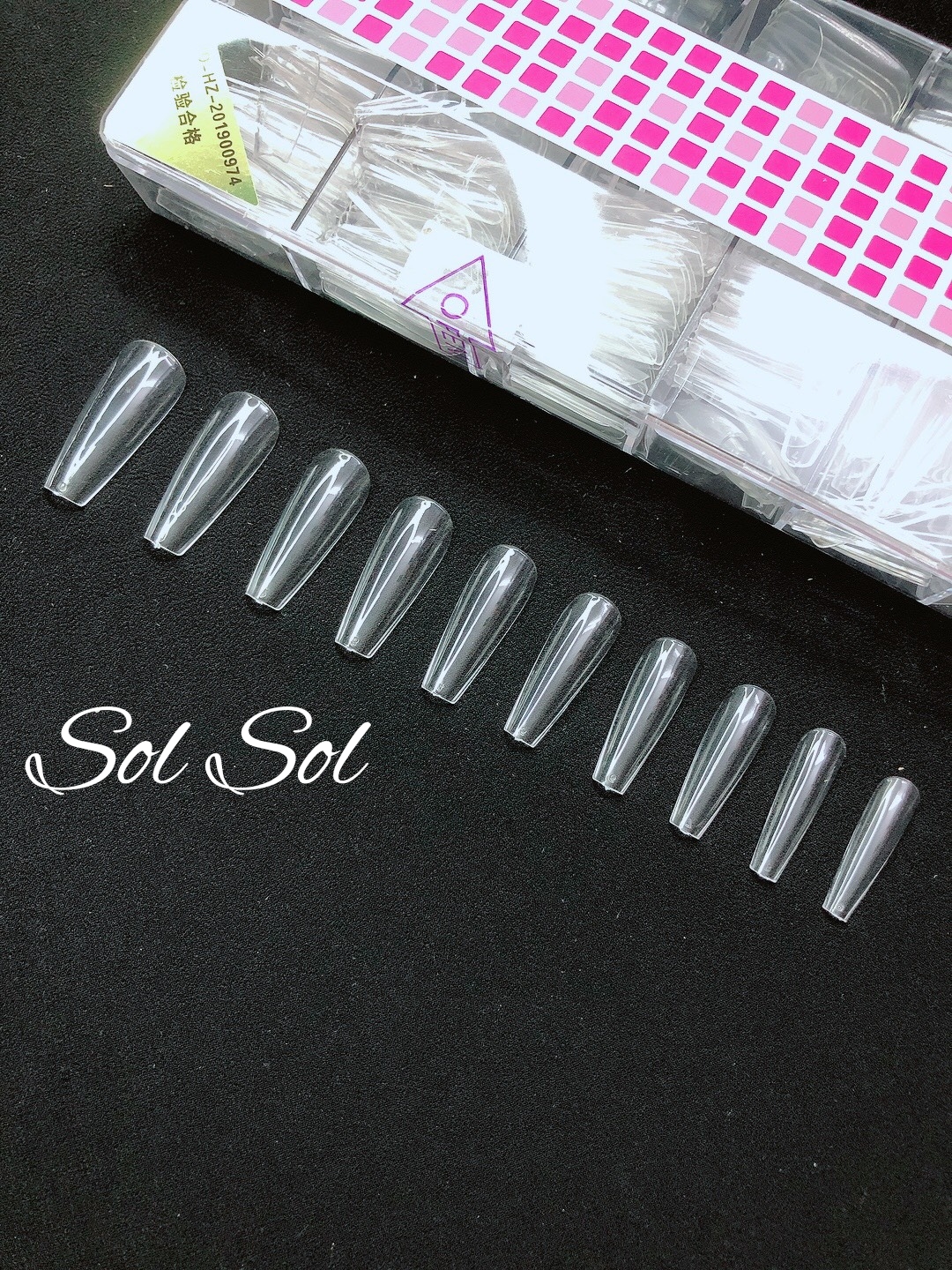 Móng úp lẻ size HSM (40 móng) - phom THANG TRƠN TRONG