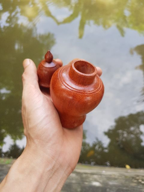 Lọ tăm gỗ hương
