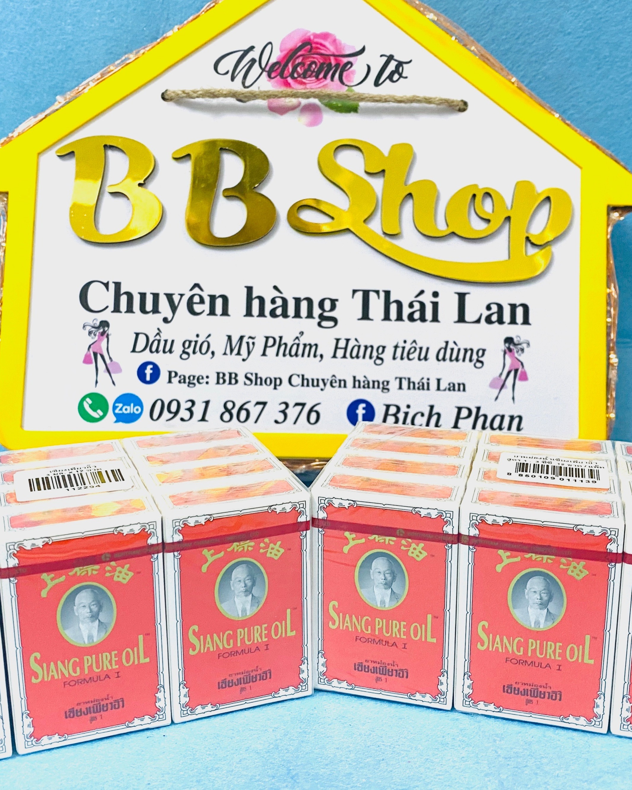 [HCM]DẦU GIÓ ĐỎ THÁI LAN SIANG PURE OIL