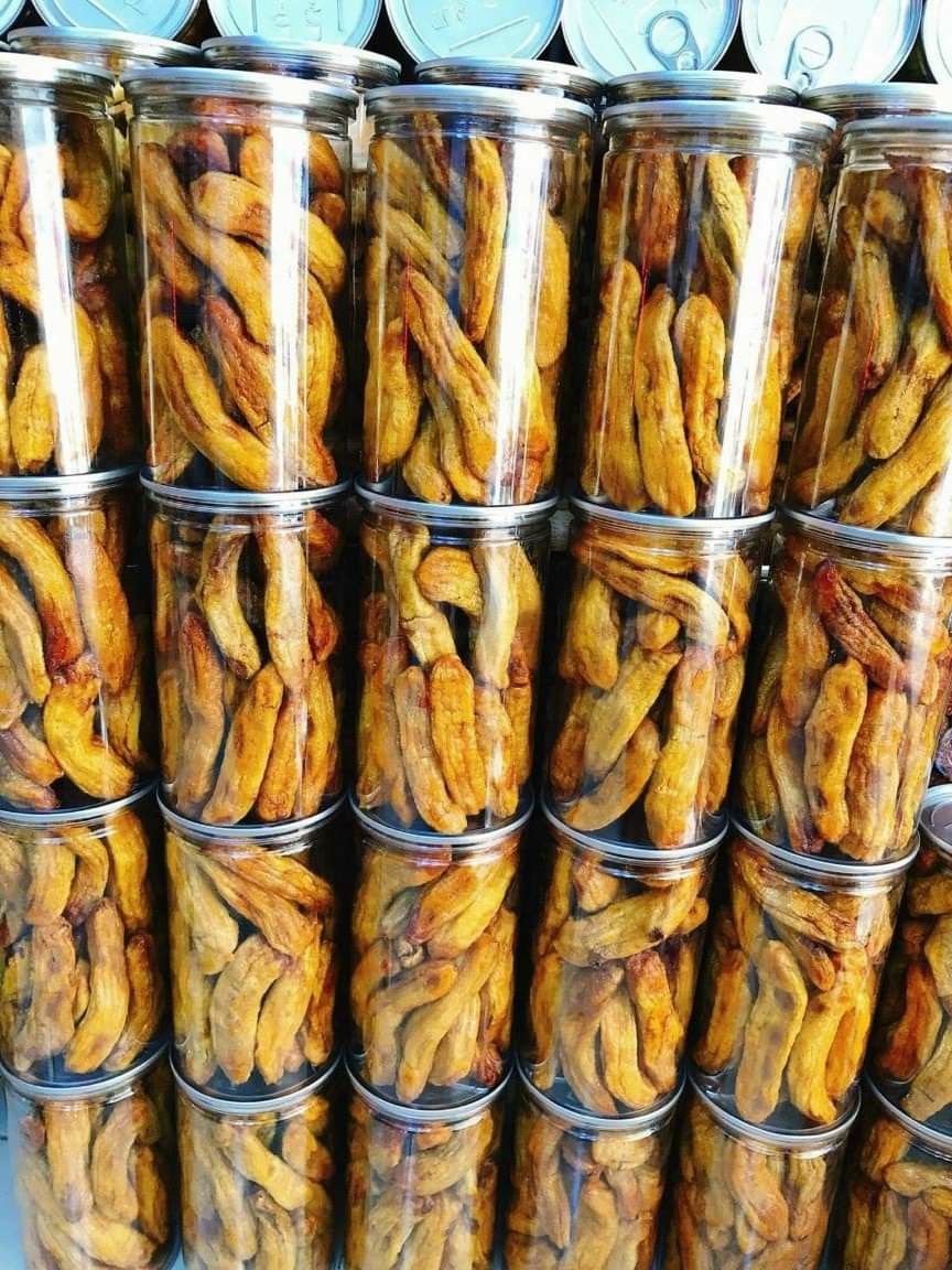 Chuối sấy dẻo nguyên trái PET 500gram tự nhiên ăn vặt