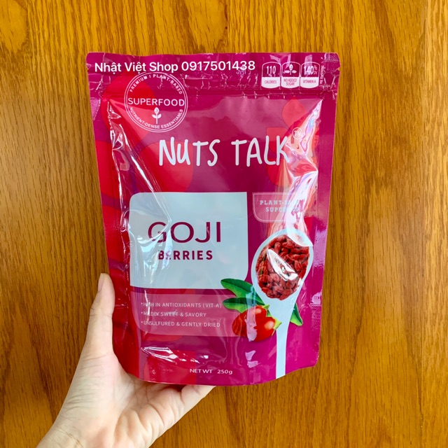 Kỷ Tử Đỏ Sấy Khô NUTS TALK - Goji Berries 250g