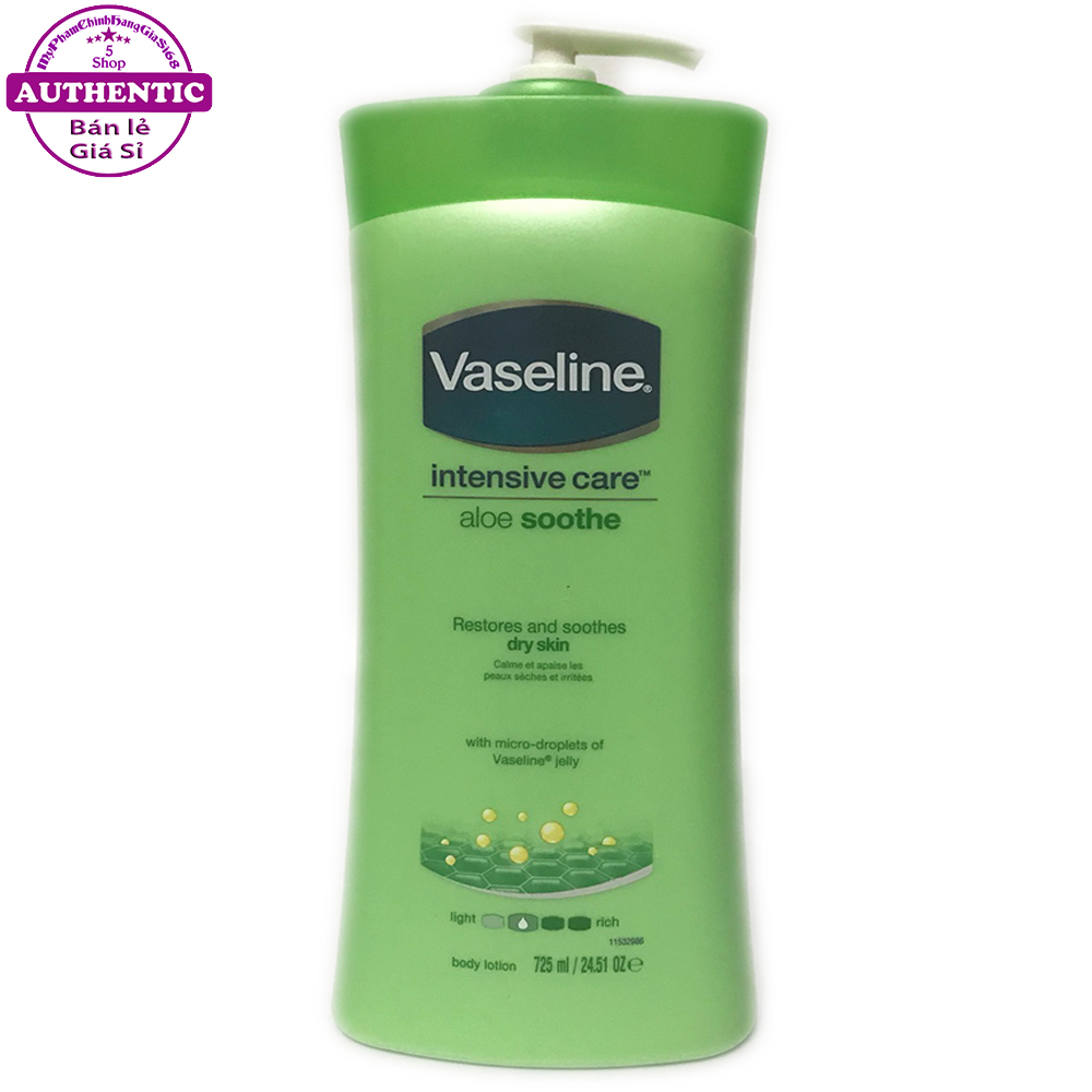 DƯỠNG THỂ VASELINE ALOE SOOTHE 725ML