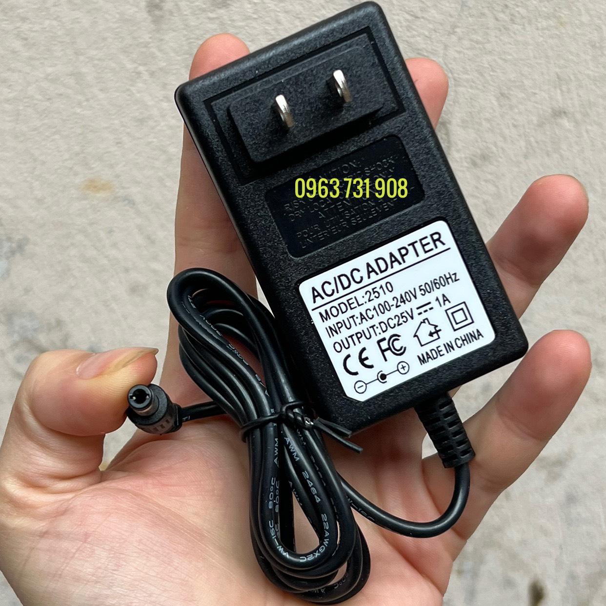 Adapter nguồn 25v 1A (1000MA) loại tốt