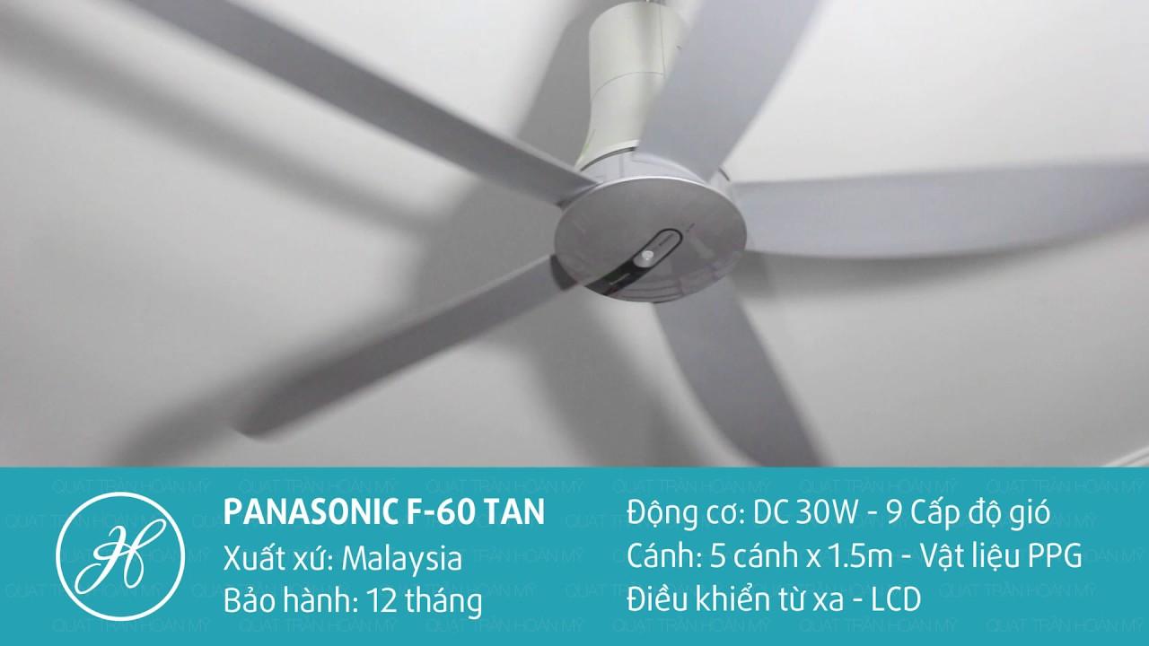 [Trả góp 0%]Quạt trần 5 cánh Panasonic F-60TAN