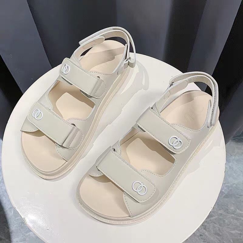 Dép Nữ Sandal (Xăng Đan) Chane Da 5 màu xịn xò (Grab Store)