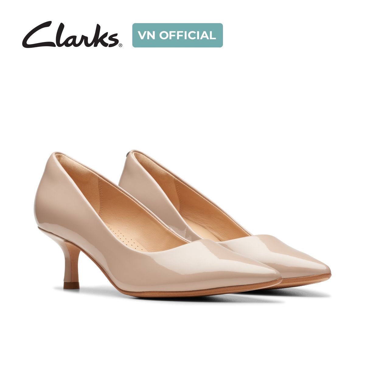 Giày Cao Gót 5.5cm Da Nữ Clarks - Violet55 Rae