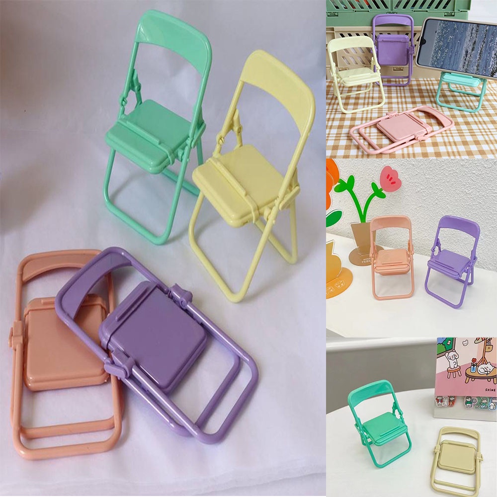 Ghế gấp gọn kê điện thoại xem phim (4 màu)