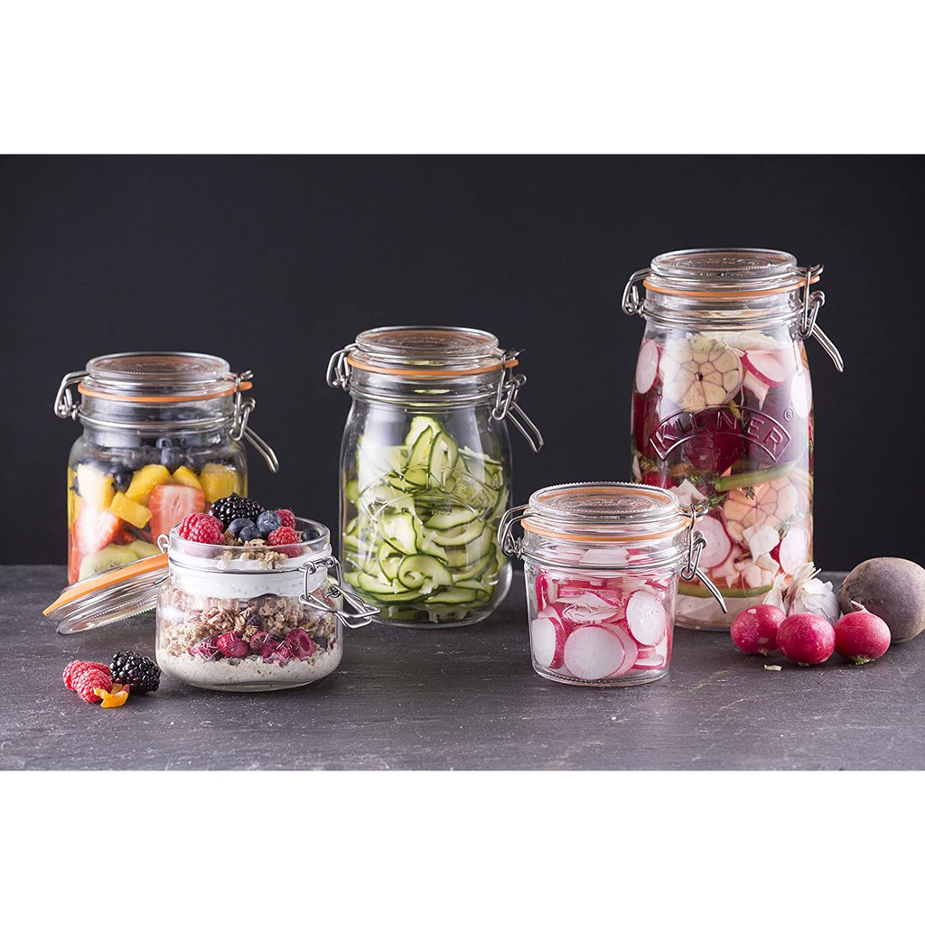 HŨ THỦY TINH TRÒN KILNER - comkho.com