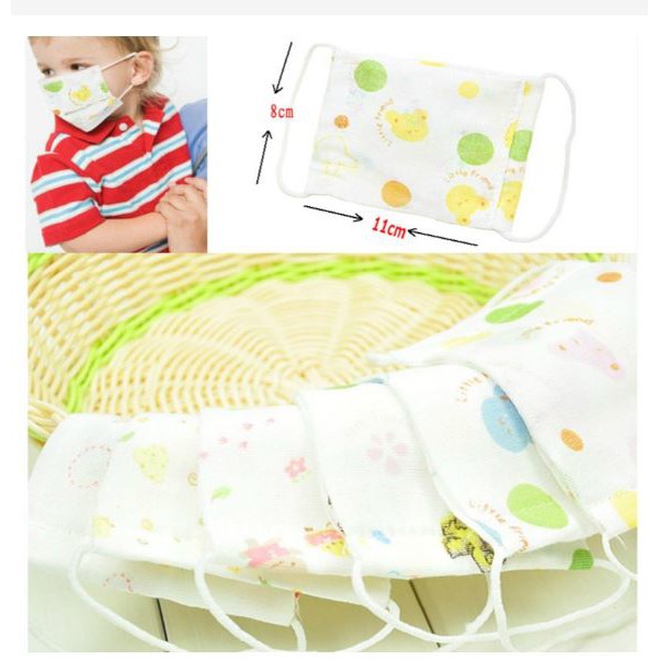 Khẩu trang xô nhật 4 lớp cho bé