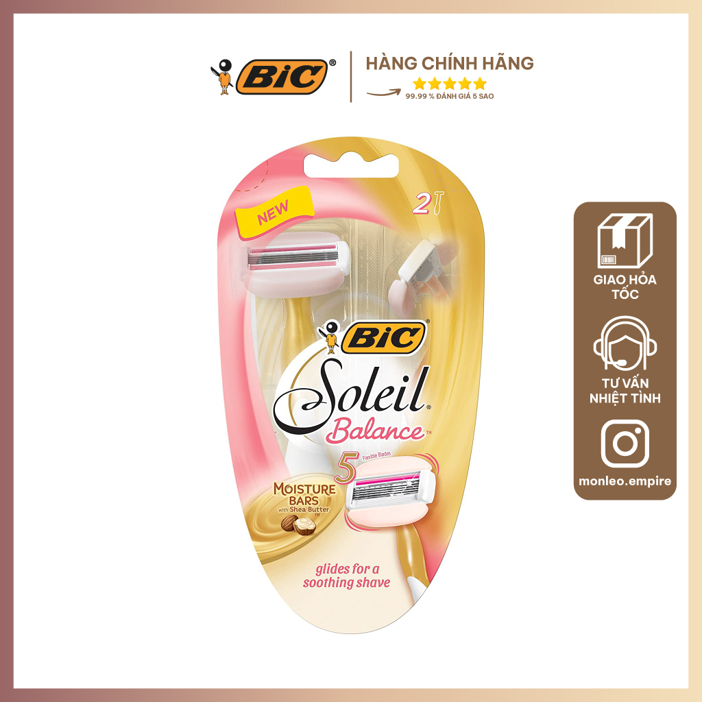 Dao cạo đầu bơ BIC Soleil cho nữ