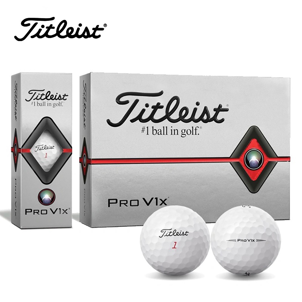 Titleist Golf Pro V1X Titeres 3 Lớp Bốn Bóng Golf 【 12 Viên 1 Hộp 】
