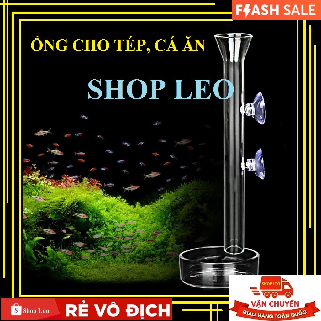 [Hoàn Tiền 10%]ỐNG THỦY TINH CHO CÁ TÉP ĂN - ỐNG THỦY TINH - phụ kiện cá cảnh - phụ kiện thủy sinh - shopleo