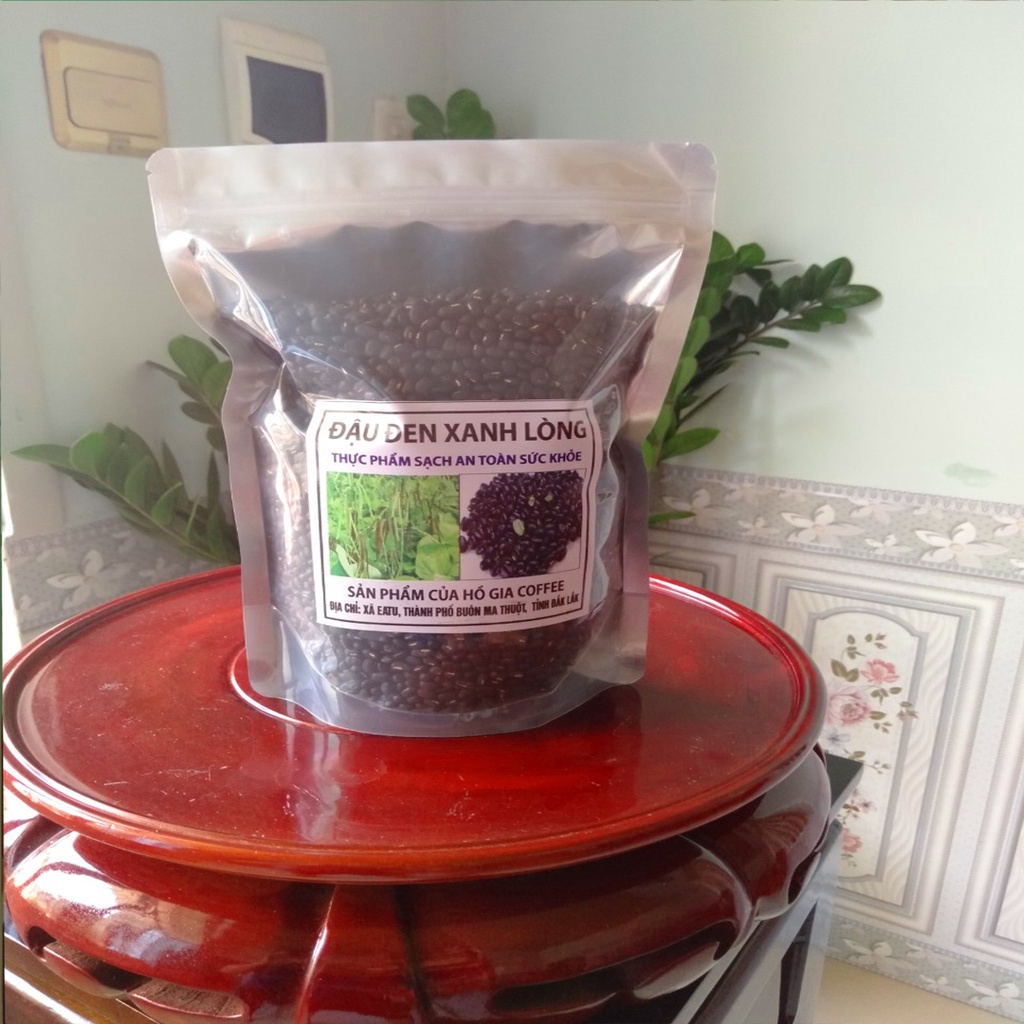 FREESHIP MAX -đậu đen xanh lòng[ loại hạt nhỏ nhà trồng]1 bịt 1kg- VƯỜN ƯƠM EAKMAT TÂY NGUYÊN