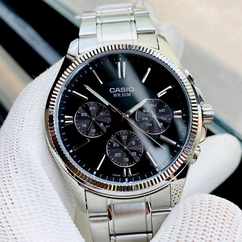 Đồng hồ nam dây thép Casio MTP 1375D-1AVDF Bảo hành 1 năm, Pin trọn đời Hyma watch