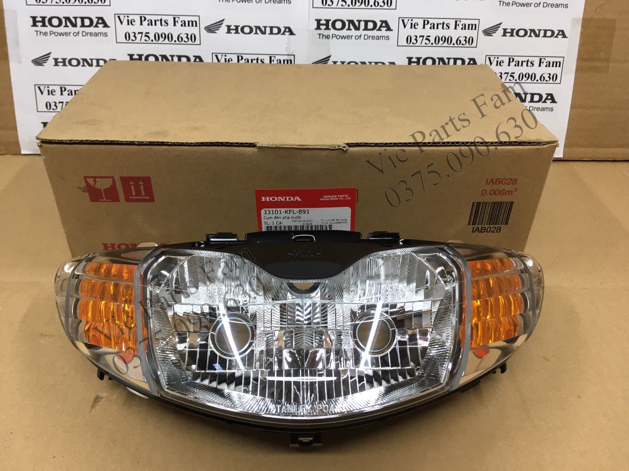 ĐÈN PHA FUTURE 1 / FUTURE ĐỜI ĐẦU (XI NHAN VÀNG HOẶC TRẮNG) CHÍNH HIỆU HONDA MOTOR VN