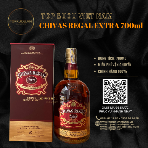 [TopRuouVietNam] Rượu Whisky Chivas Regal Extra 700ml [Hàng Thật]
