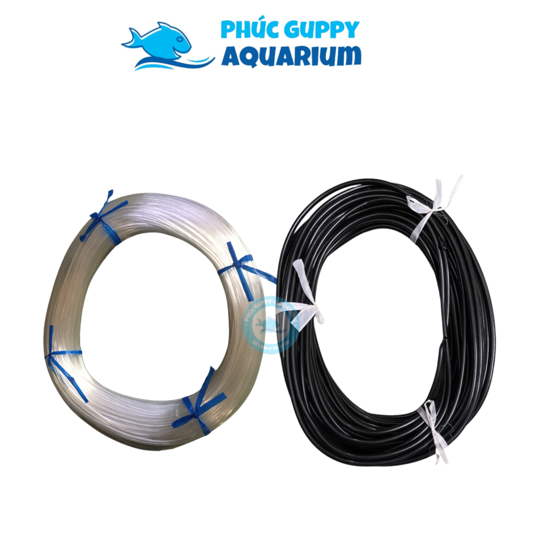 Dây Sủi Khí Oxy 1m (Màu Đen Hoặc Trong Suốt)