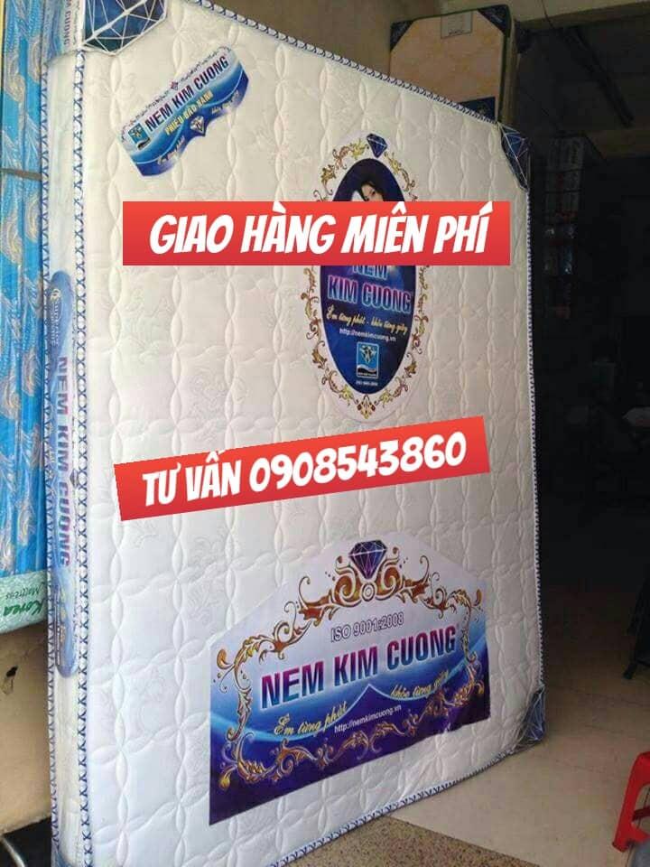 Nệm cao su nhân tạo kim cương 1m4 x12cm