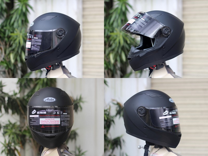 [HCM]Mũ bảo hiểm fullface asia đen nhám