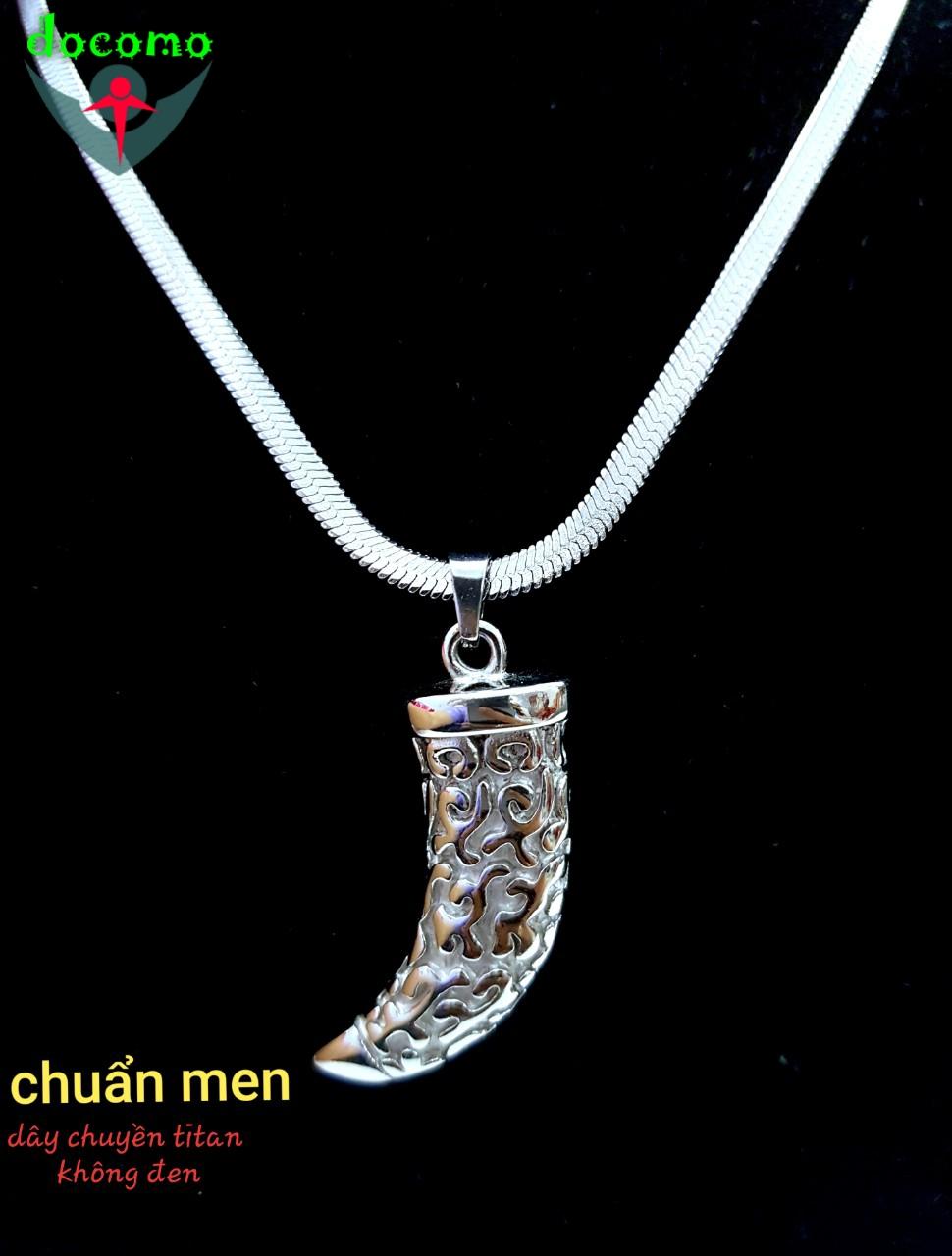 bộ Dây chuyền nam + mặt Titan cao cấp, không đen, không gỉ sắt