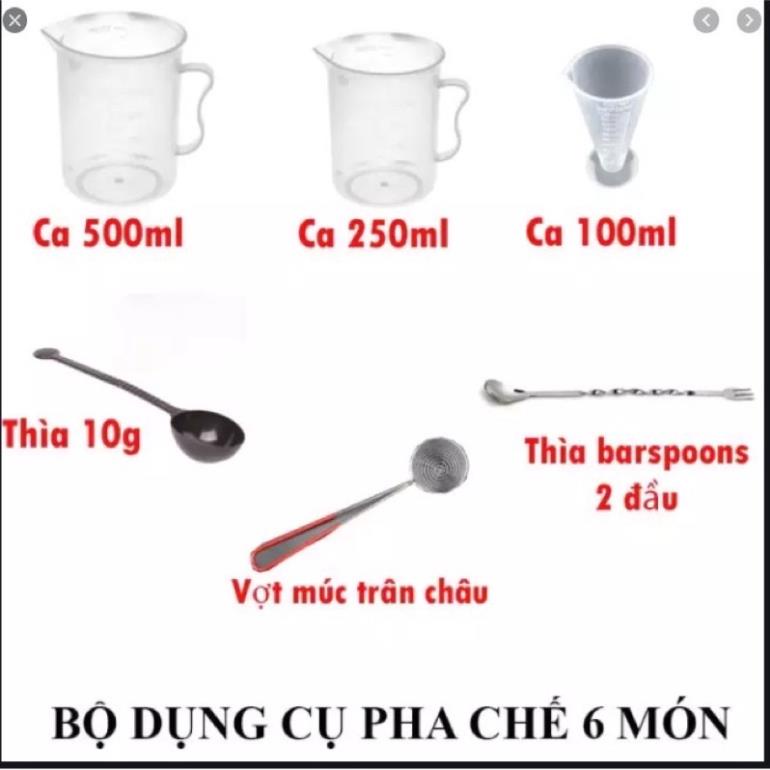 Combo đồ dụng cụ pha chế đầy đủ số lượng 5 món - 6 món - 8 món đẹp giá rẻ