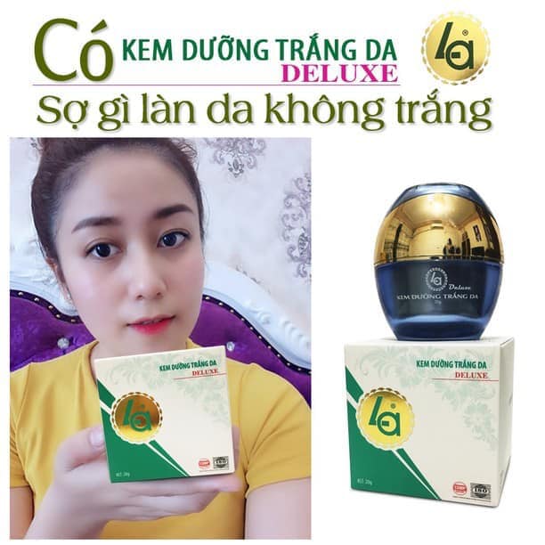 kem dưỡng trắng da mặt DELUXE LA