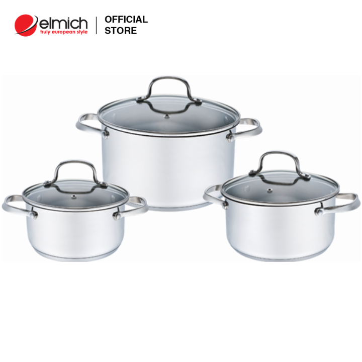 Bộ nồi inox Smartcook EL3330 3 chiếc cỡ 18,20,24cm