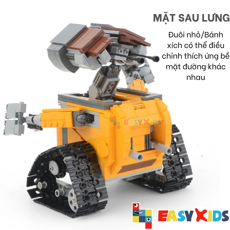 Wall E, Bộ đồ chơi xếp hình Robot, xếp hình người máy Wall-E