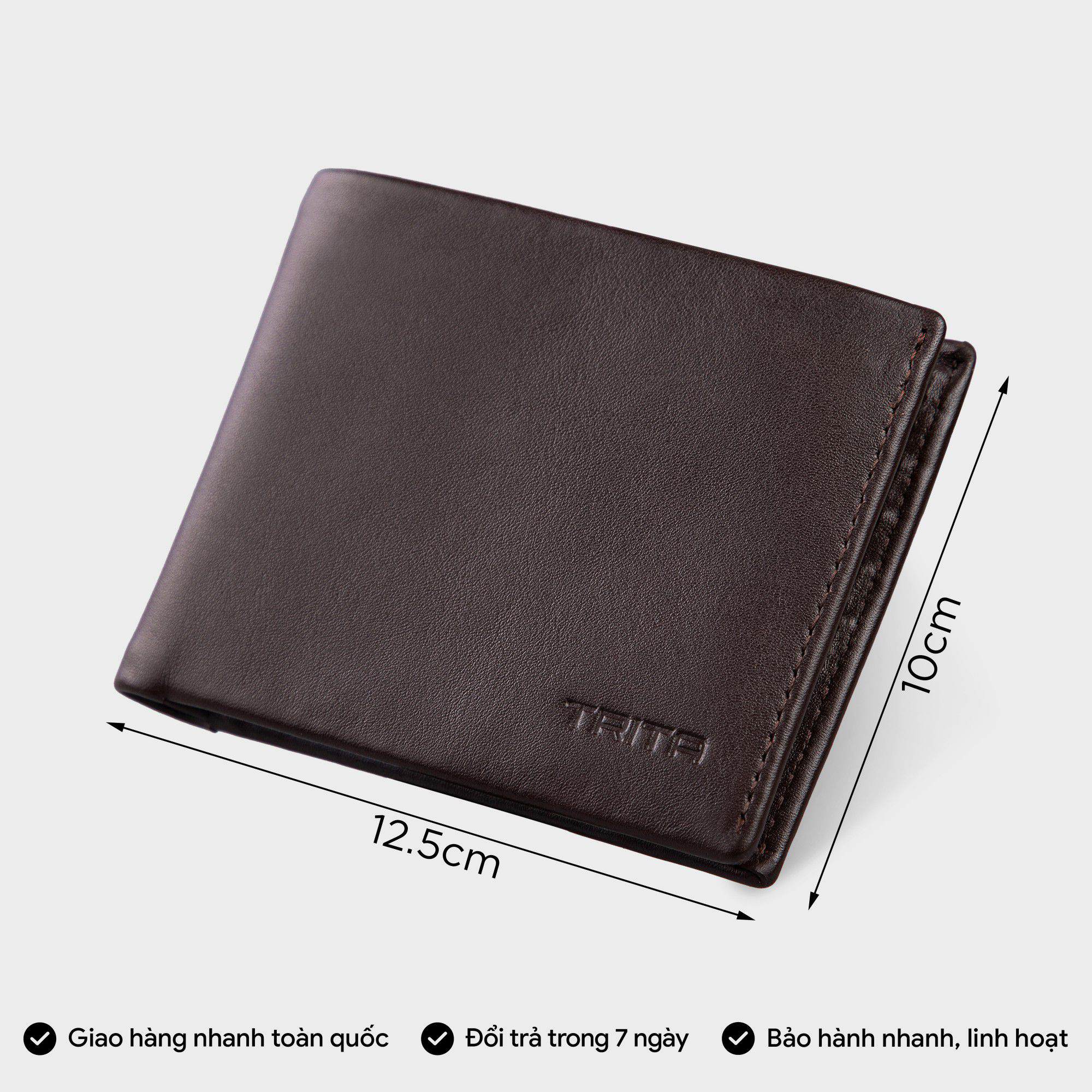 Ví nam thời trang da bò thật TRITA RVN04