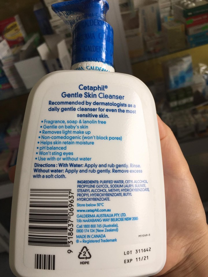 Sữa Rửa Mặt Cetaphil Gentle Skin Cleaner 500ml