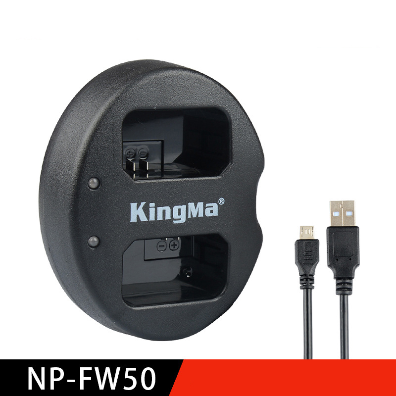 [HCM]Sạc đôi KM-FW50 cho pin NP-FW50 máy ảnh