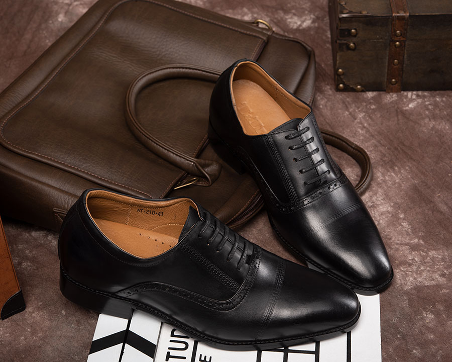 [6] shoes high male T&TRA A210 Brown red