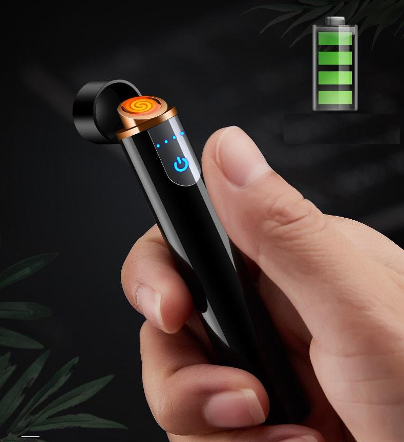 [HCM]Bật lửa sạc điện - Hộp quẹt - Bật lửa cao cấp sạc pin bằng cổng sạc USB - Bật lửa điện USB - Bật lửa cảm ứng vân tay [RẺ VÔ ĐỊCH]
