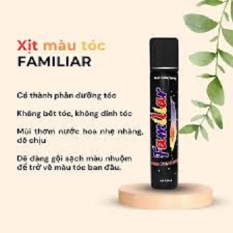 [HCM]Keo xịt tóc màu  Familiar 100ml