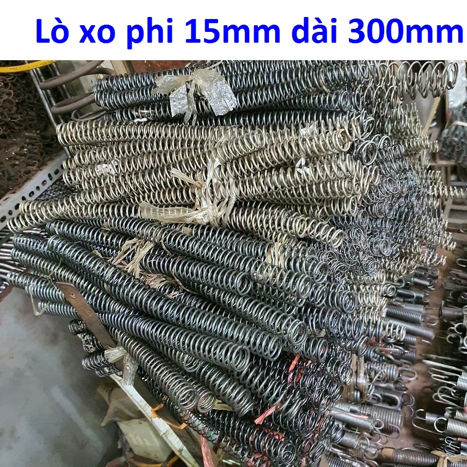 Lò xo nén phi 15mm dài 300mm