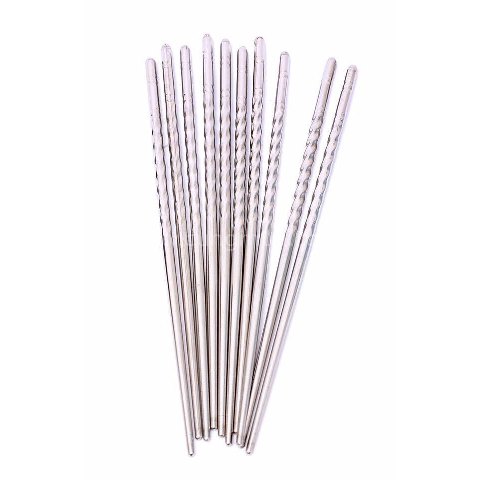 Combo 20 VỈ 5 ĐÔI ĐŨA XOẮN INOX
