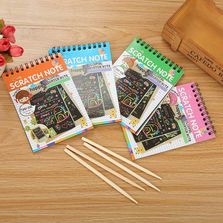 Sổ Scratch Note - Sổ Than Ma Thuật Cầu Vồng DIY MIM SCRATCHNOTE095