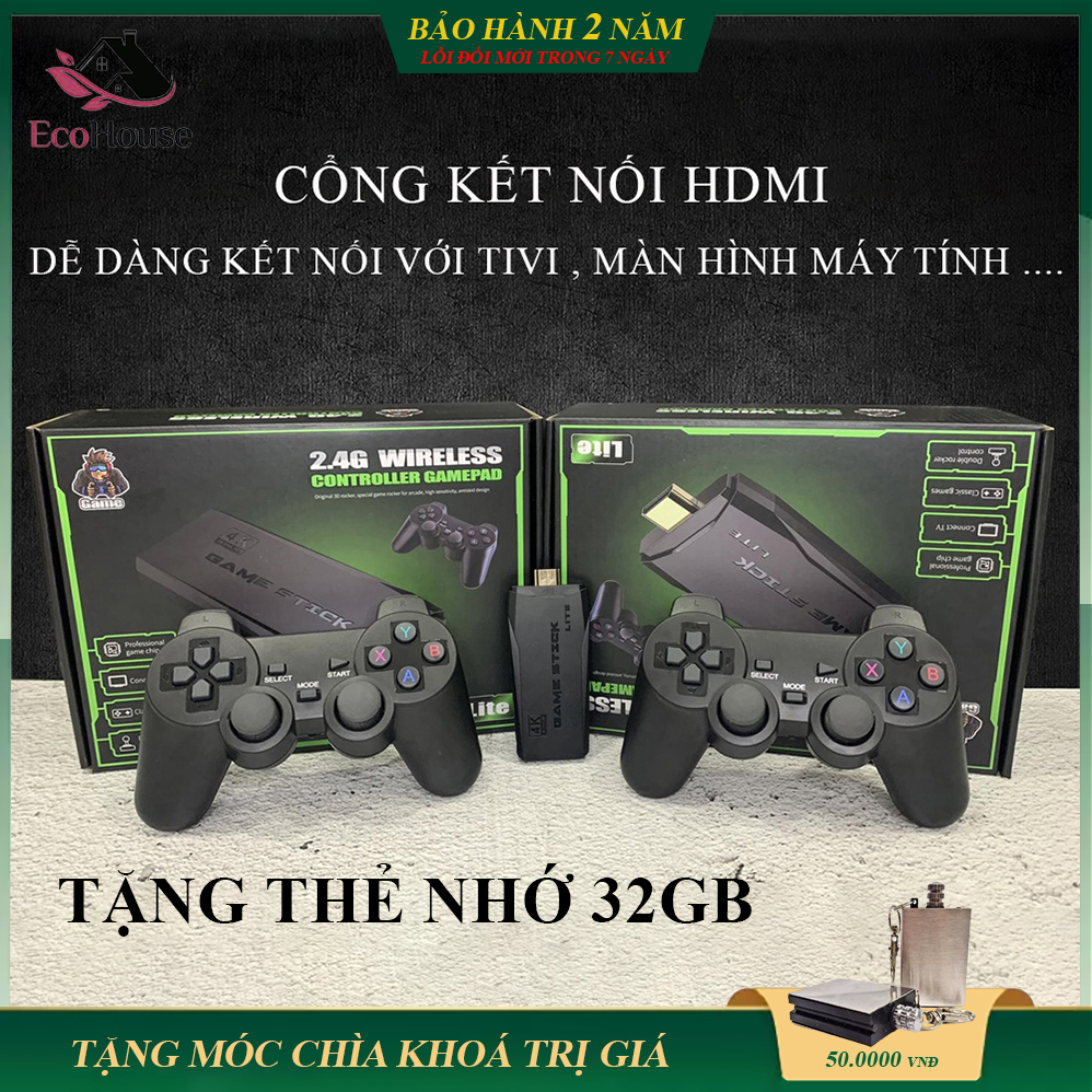 Máy Chơi Game Cầm Tay Không Dây 4 Nút HDMI 3500 Trò Chơi Cổ Điển, Phân Giải 4K, bảo hành 2 năm, Bảo Hành 2 Năm, Lỗi Đổi Mới Trong 7 Ngày Đầu Nhận Hàng