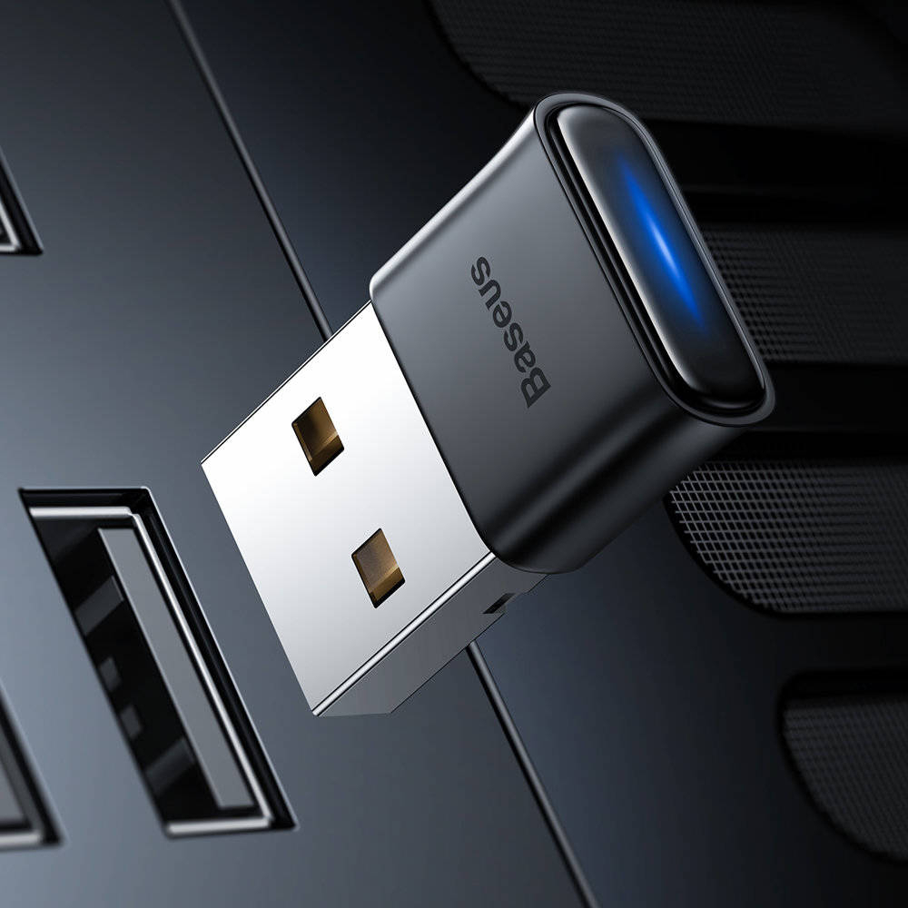 USB chuyển đổi thu phát Bluetooth 5.0 Baseus Wireless Adapter BA04 cho Laptop PC Smartphone máy tính