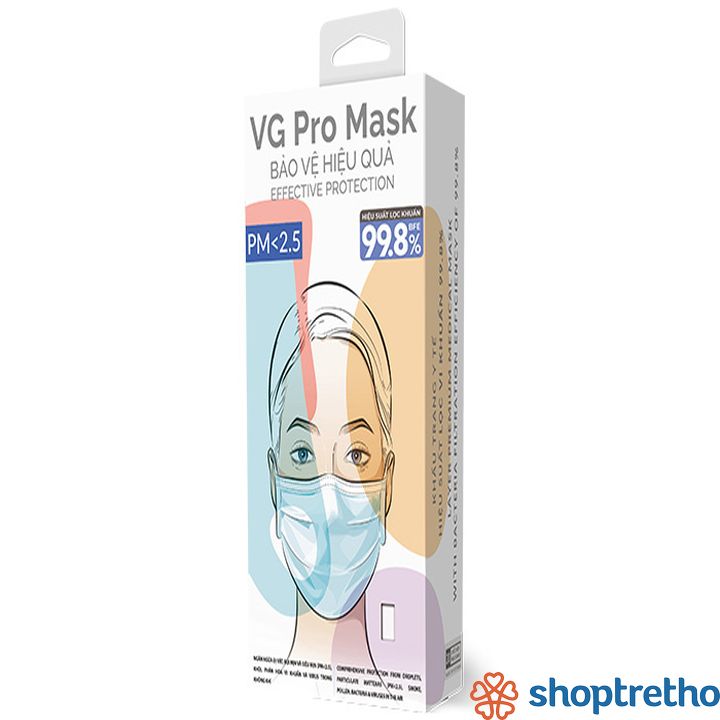 Khẩu trang y tế 4 lớp VG Pro Mask (20c/hộp)