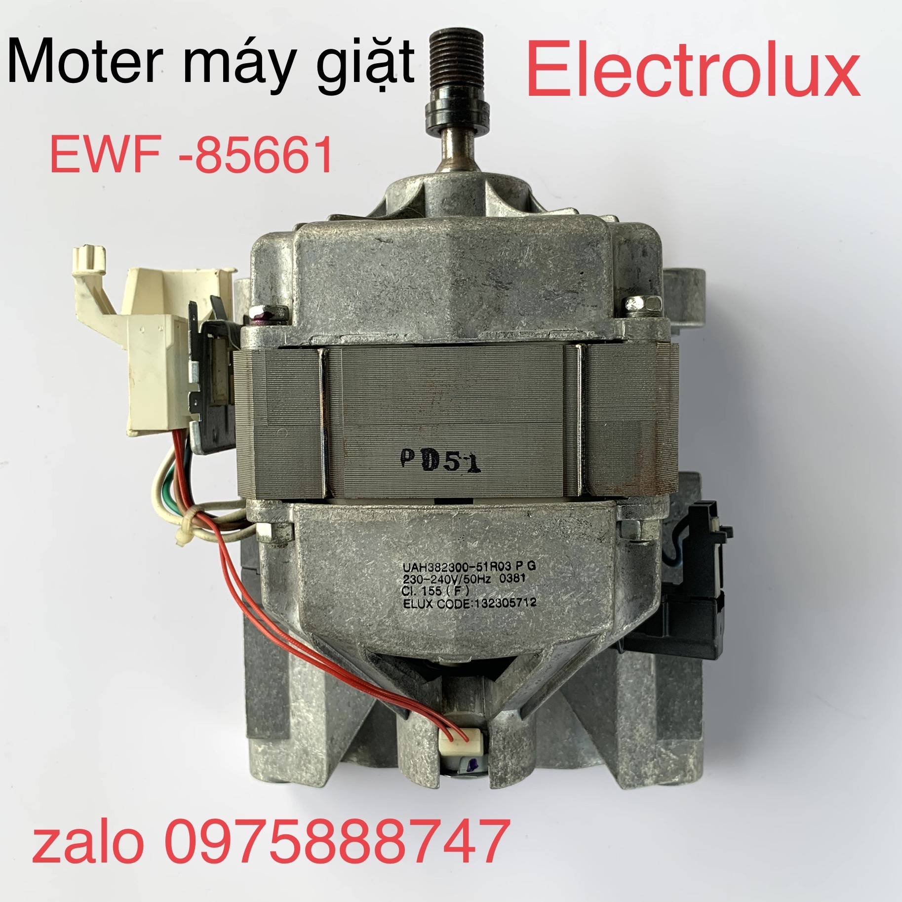Moter máy giặt Electrolux EWF -85661 ( hãng tháo máy)