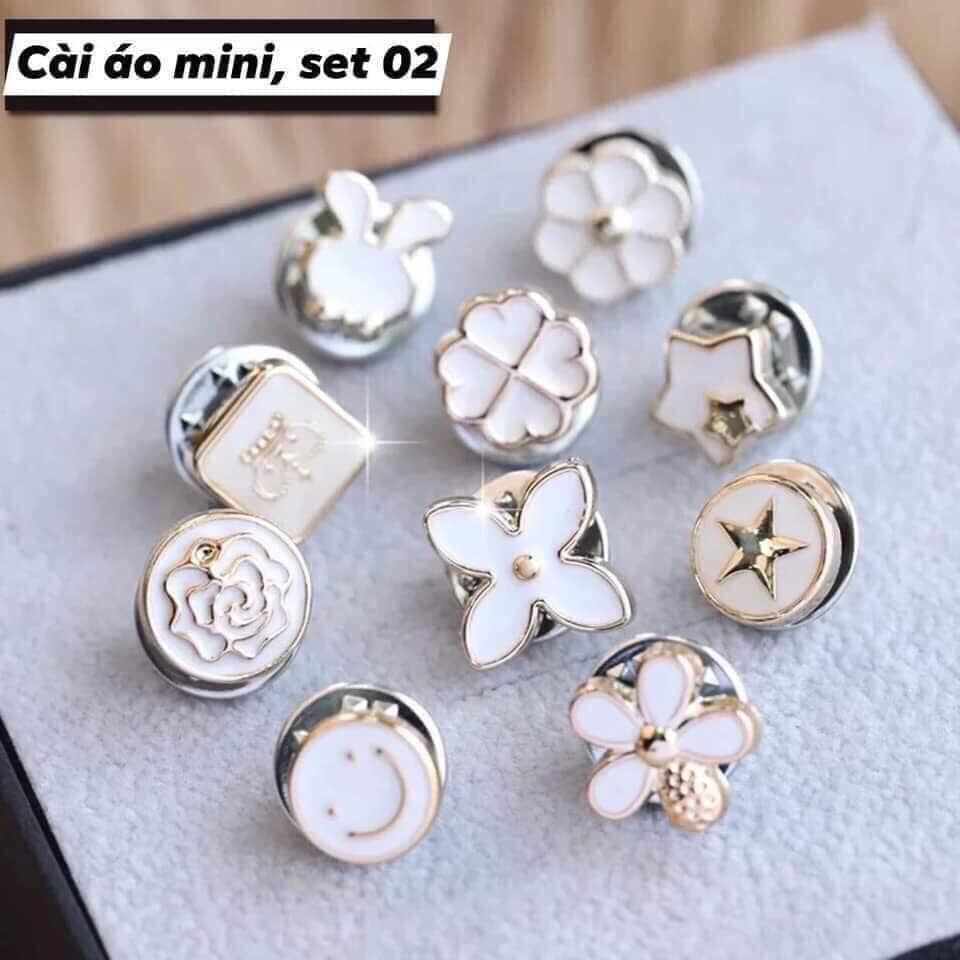Set khuy cài áo mini chống hở ngực cho nữ