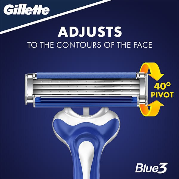set 8 dao cạo râu Gillette Blue3 Smooth(bì gồm 8 cây lẻ)