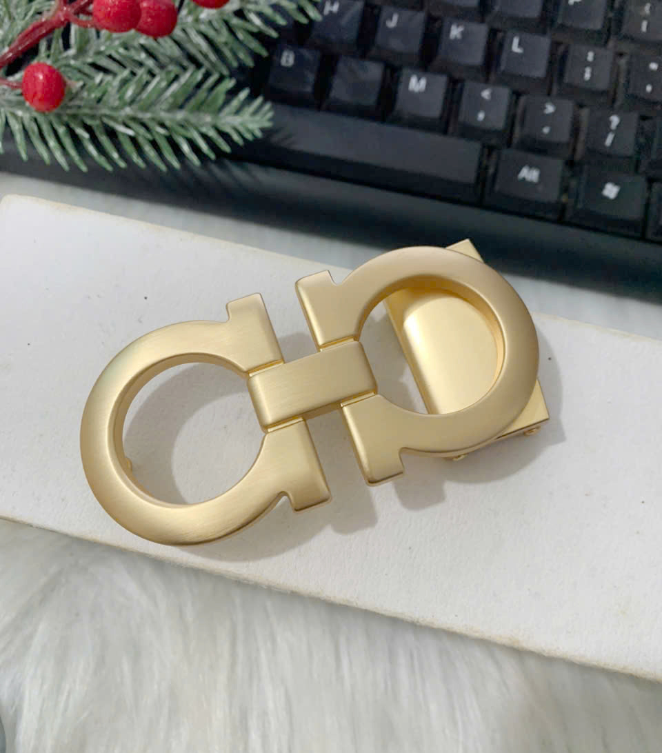 Mặt thắt lưng chữ A bấm lỗ cao cấp dùng cho dây 3,2cm