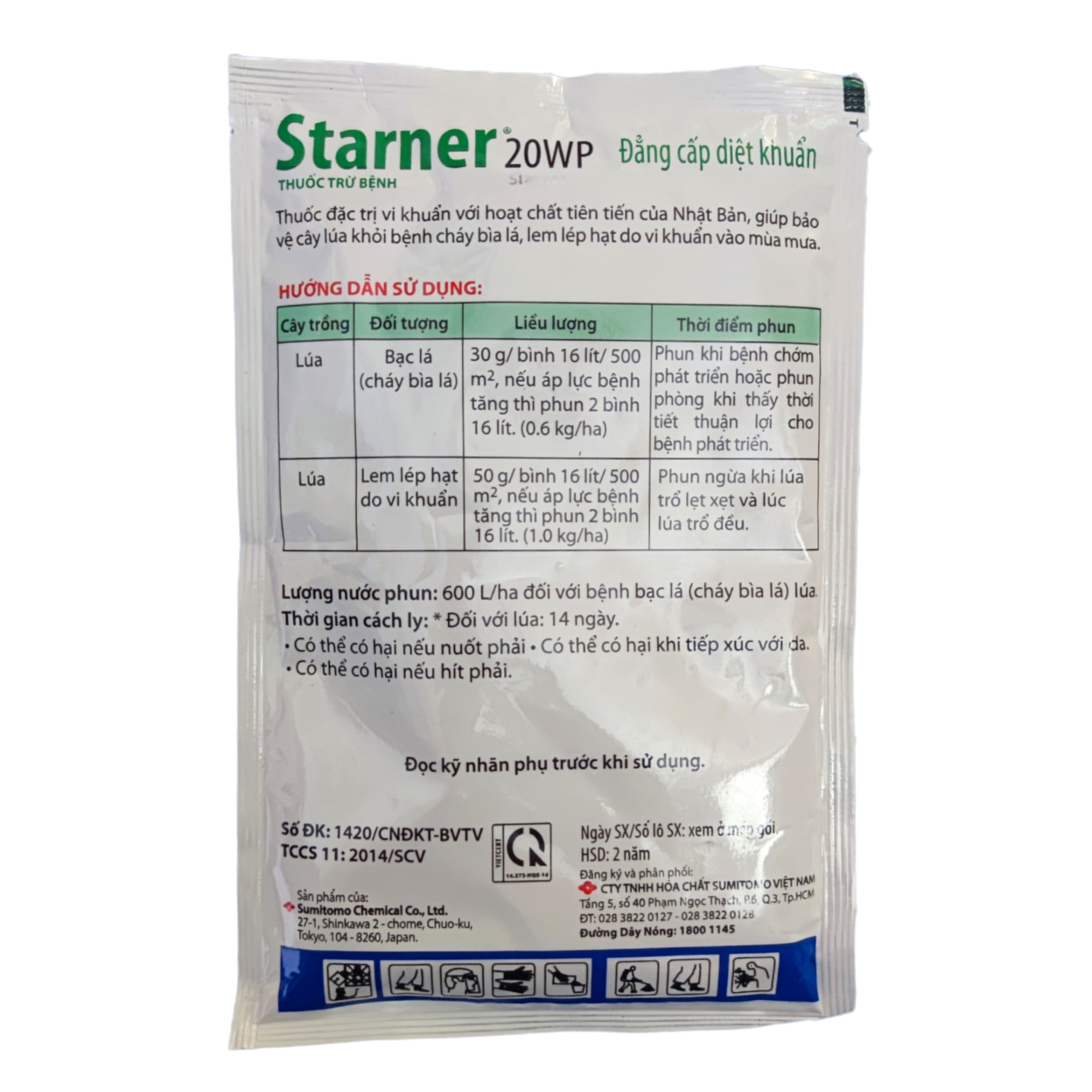 Starner 20WP gói 100gr Đặc trừ Vi Khuẩn