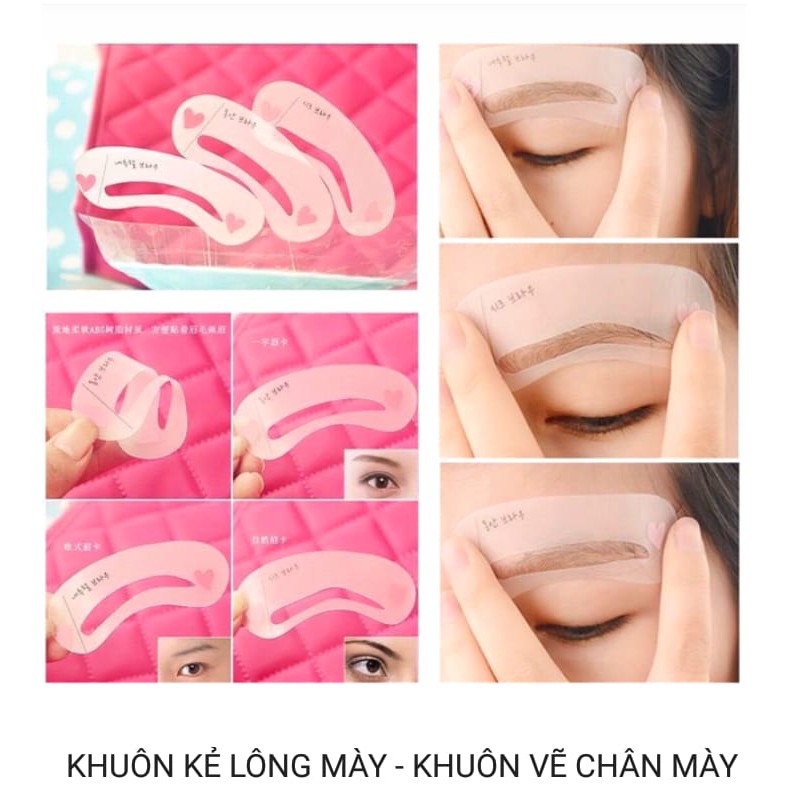 Khuôn vẽ chân mày 3 kiểu