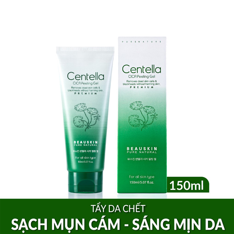 [HCM]Tẩy da chết tái tạo phục hồi da Beauskin Centella Cica Peeling Gel Hàn Quốc.150ml