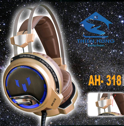 Tai nghe Over-ear SoundMAX AH 318 (Nâu)